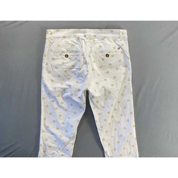Mason's Jaqueline Capri 100% Cotton Chino Pants. Cherry Print, Tag 42. EUC!! - Picture 8 of 9